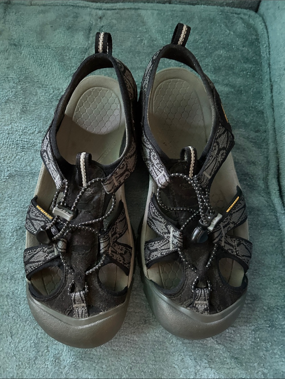 Keen Women's Gray and Black Closed-Toe Sport Sandals size 10